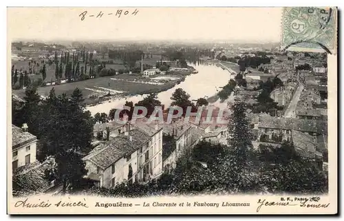 Cartes postales Angouleme La Charente et le faubourg Lhoumeau
