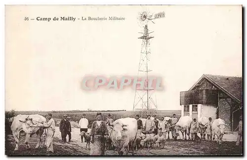 Ansichtskarte AK Camp de Mailly La boucherie militaire Militaria