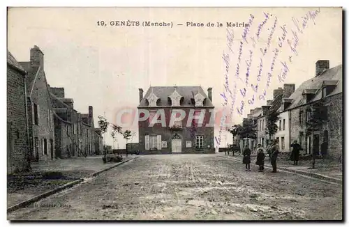 Cartes postales Genets Place de la mairie