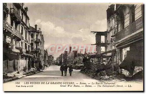 Ansichtskarte AK Reims la rue de Talleyrand