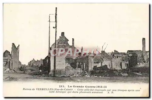 Cartes postales Ruines de Vermelles