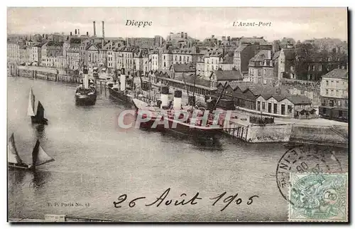 Cartes postales Dieppe L&#39avant port