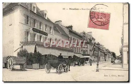 Ansichtskarte AK Meulan Rue Gambetta