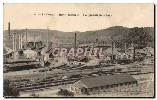 Cartes postales Le Creusot Usines Schneider Vue generale