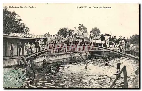 Ansichtskarte AK Amiens Ecole de natation