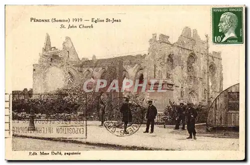 Cartes postales Peronne Eglise St Jean