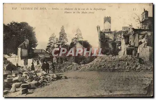 Cartes postales Senlis Maisons de la rue de la Republique