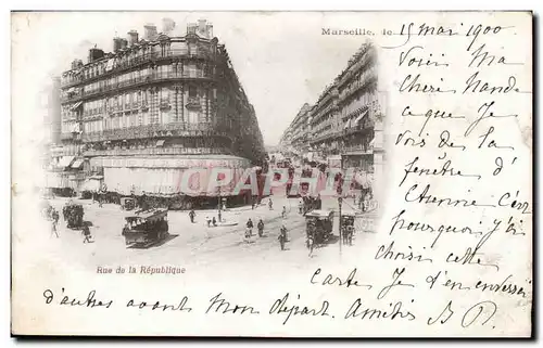 Cartes postales Marseille Rue de la Republique