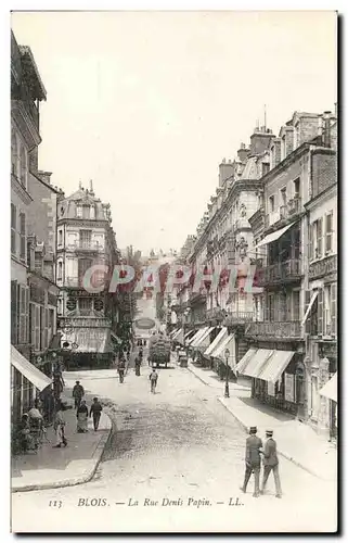 Ansichtskarte AK Blois La Rue Denis Papin