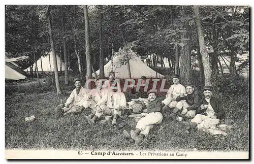 Cartes postales Camp d&#39Auvours Les privations au camp Militaria