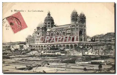 Cartes postales Marseille La cathedrale