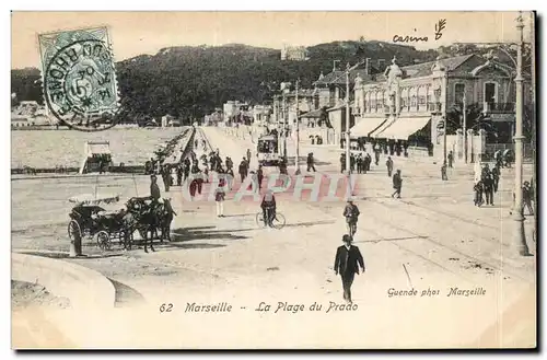 Cartes postales Marseille La plage du Prado