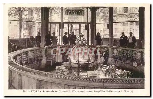 Cartes postales Vichy Source de la grande grille