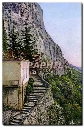 Cartes postales La Sainte Baume Arrivee a la grotte