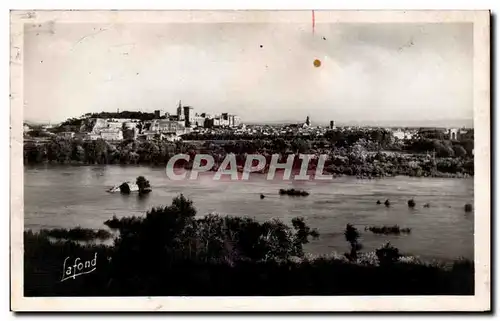 Cartes postales Avignon Le Rhone et la vue generale