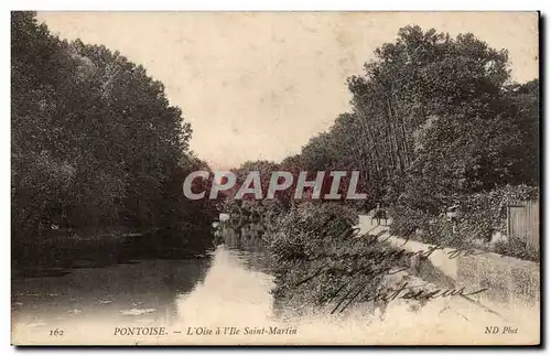 Cartes postales Pontoise L'Oise et l'Ile Saint Martin