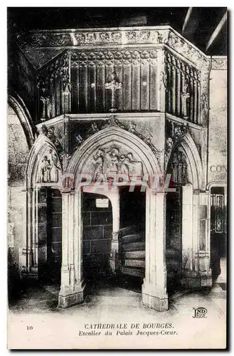 Cartes postales Bourges Cathedrale Escalier du palais Jacques Coeur