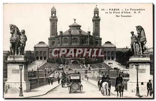 Cartes postales Paris Le Trocadero et le pont d&#39iena