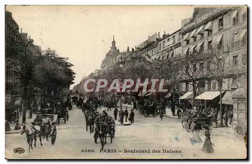 Cartes postales Paris Boulevard des Italiens