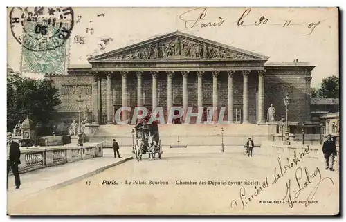 Ansichtskarte AK Paris Le Palais Bourbon Chambre des deputes