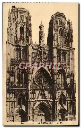 Cartes postales Reims La cathedrale