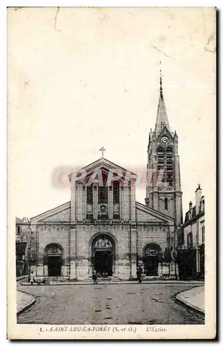 Ansichtskarte AK Saint Leu la Foret L&#39eglise