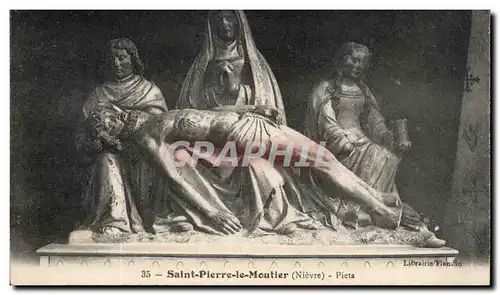 Cartes postales Saint Pierre le Moutier Pieta