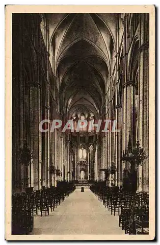 Cartes postales Bourges La cathedrale La grande nef