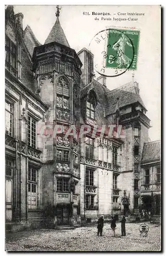 Ansichtskarte AK Bourges Cour interieure du palais Jacques Coeur