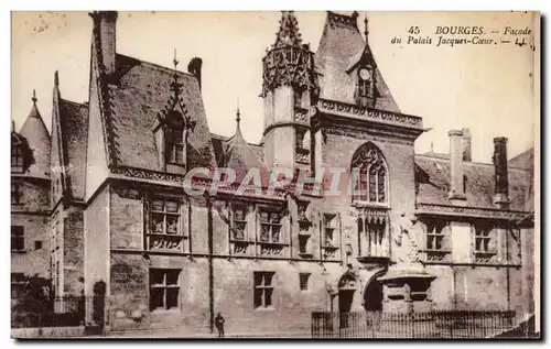 Cartes postales Bourges Facade du Palais Jacques Coeur