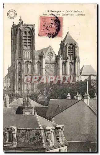 Cartes postales Bourges Cathedrale Vue prise des nouvelles galeries