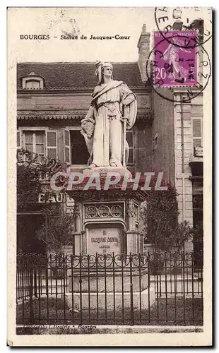 Cartes postales Bourges Statue de Jacques Coeur