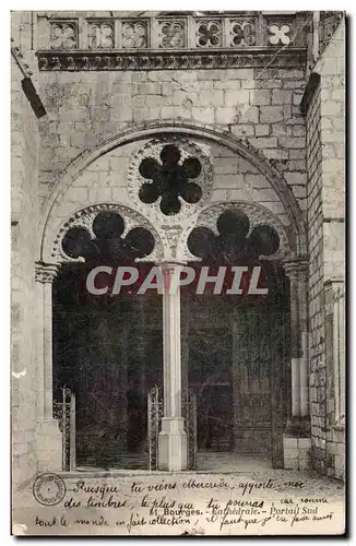 Cartes postales Bourges Cathedrale portail Sud