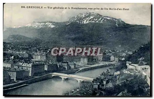 Ansichtskarte AK Grenoble Vue generale et le Moucherotte vue prise de Ste Marie d&#39en haut