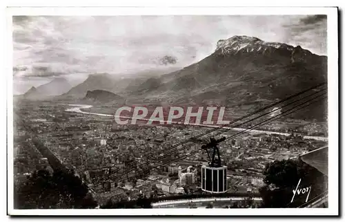 Cartes postales Grenoble Le Teleferique de la Bastille et la vallee du Drac