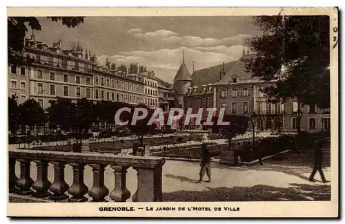 Cartes postales Grenoble Le jardin de l&#39hotel de ville