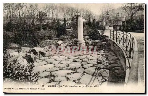 Cartes postales Vienne La voie romaine au ajrdin de ville