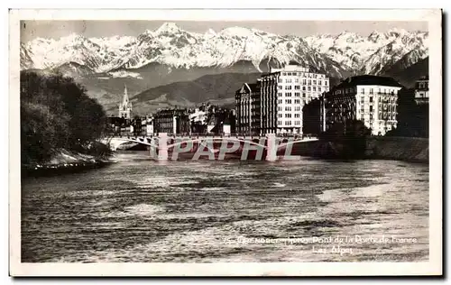 Moderne Karte Grenoble Pont de la Port de France Les Alpes