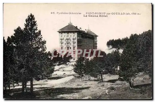 Cartes postales Font Romeu par Odeillo Le grand hotel