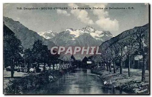 Cartes postales Bourg d&#39Oisans La rive et la chaine de Belledonne