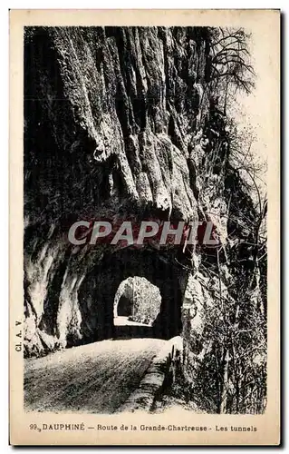 Cartes postales DAuphine Route de la grande Chartreuse Les tunnels