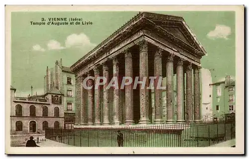 Cartes postales Vienne Temple d&#39Auguste et de Liyle