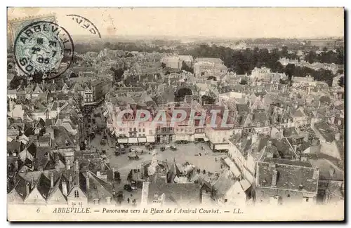 Cartes postales Abbeville Panorama vers la place de l'amiral Courbet