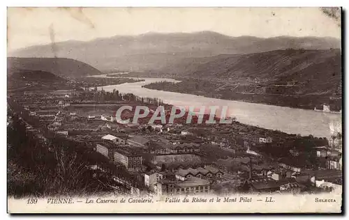 Cartes postales Grenoble Les casernes de cavalerie Vallees du Rhone et le Mont Pilat