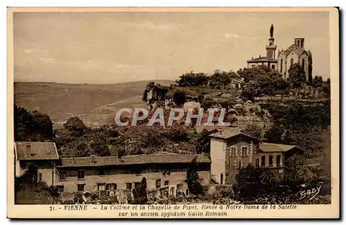 Ansichtskarte AK Grenoble La colline et la chapelle de Pipet elevee a Notre Dame de la SAlette sur una ncien oppi