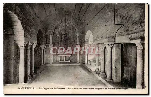 Ansichtskarte AK Grenoble La crypte de St Laurent Le plus vieux monument religieux de France