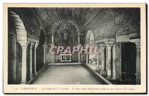 Ansichtskarte AK Grenoble La crypte de St laurent Le plus vieux monument religieux de France
