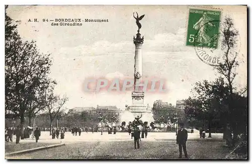 Cartes postales Bordeaux Monument des Girondins