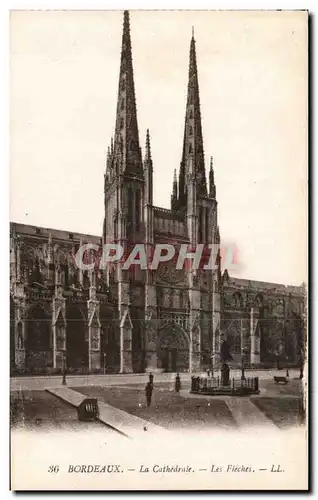 Ansichtskarte AK Bordeaux La cathedrale Les fleches