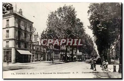 Cartes postales Tours L&#39avenue de Grammont